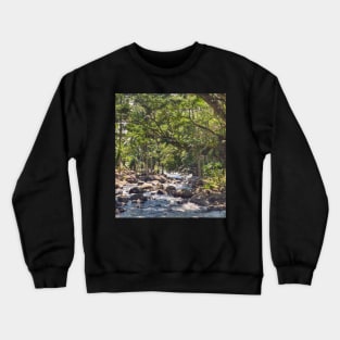 Mountain Stream, Jasaan, Misamis Oriental, Mindanao, Philippines Crewneck Sweatshirt